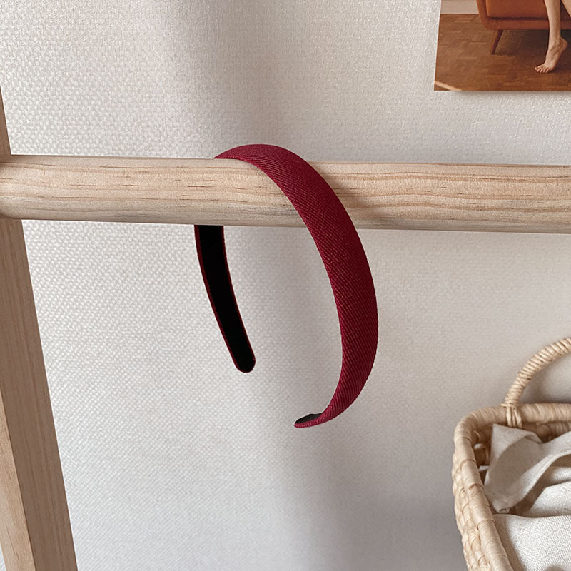 Knitted fabric plain colour headband