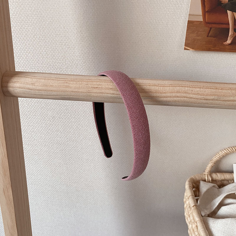 Knitted fabric plain colour headband