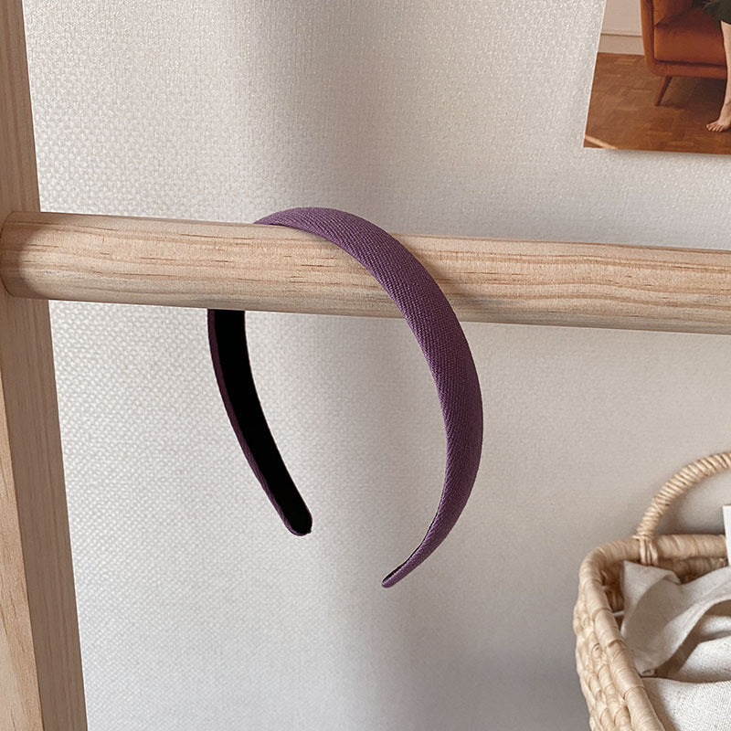 Knitted fabric plain colour headband