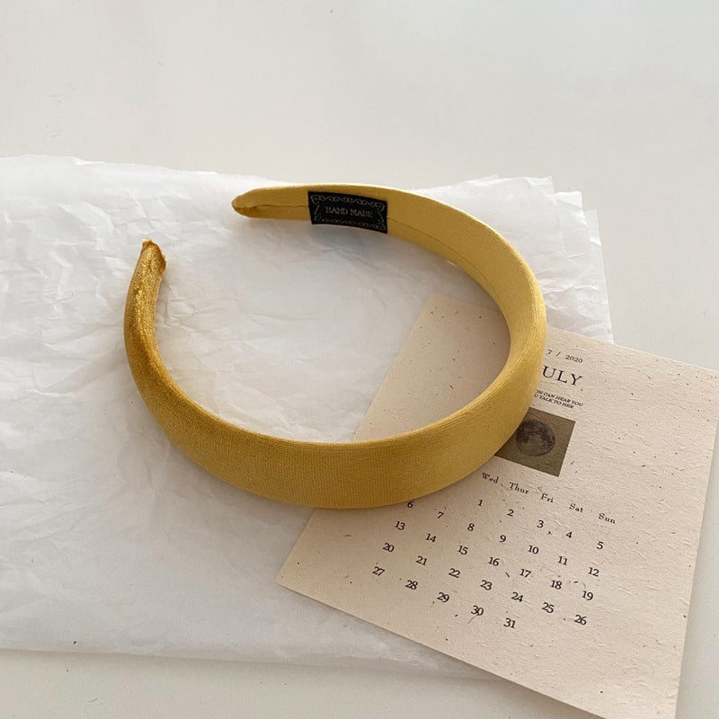 Glossy velvet headband