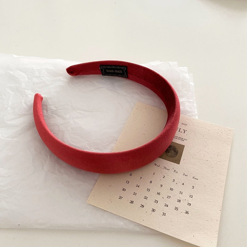 Glossy velvet headband