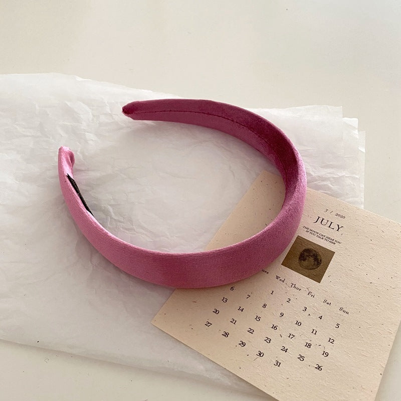 Glossy velvet headband