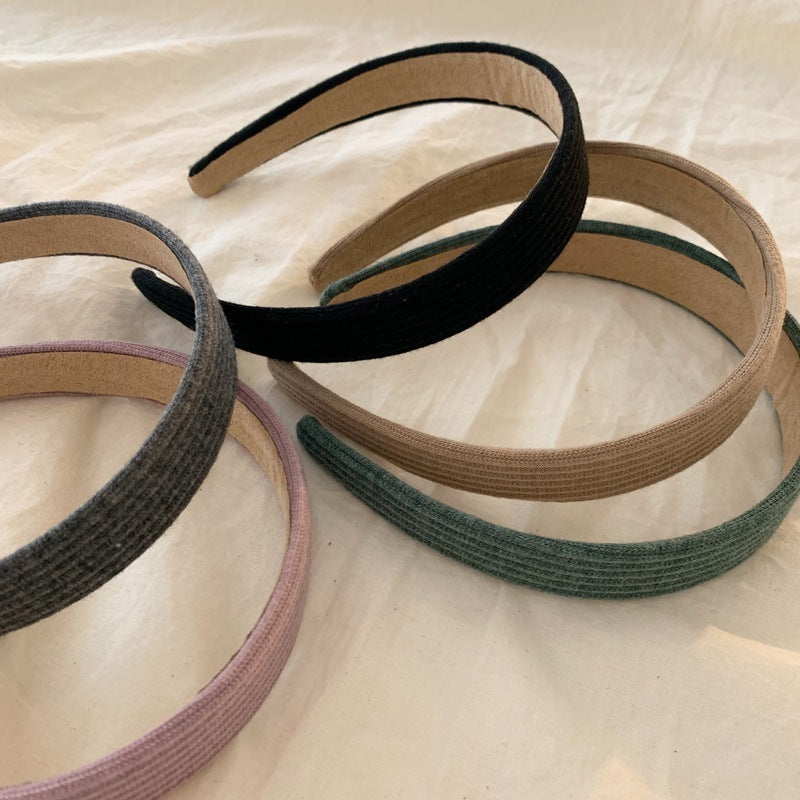 Striped knitted fabric headband