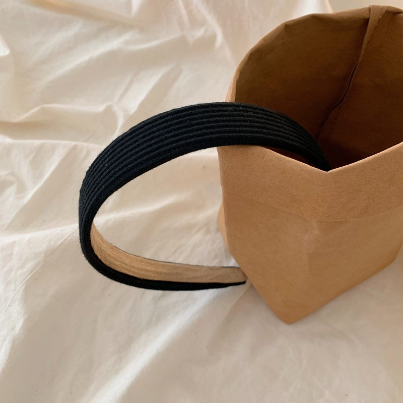 Striped knitted fabric headband
