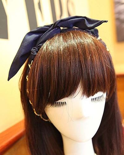 Chiffon + golden chain twist hair scarf