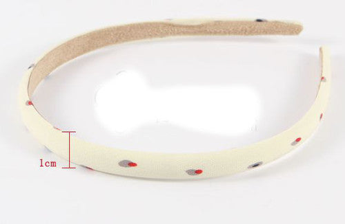 Rainbow dots headband