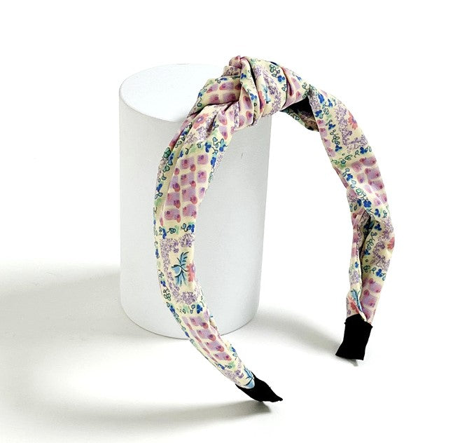 Floral knotted headband