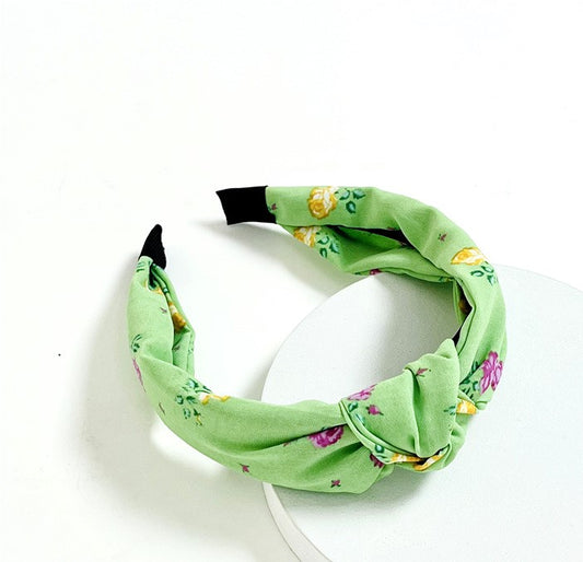Floral knotted headband