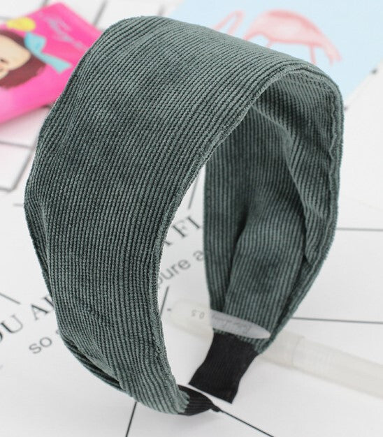 6cm-wide corduroy headband