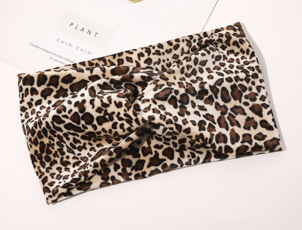 2-way twist front stretchy velvet headband
