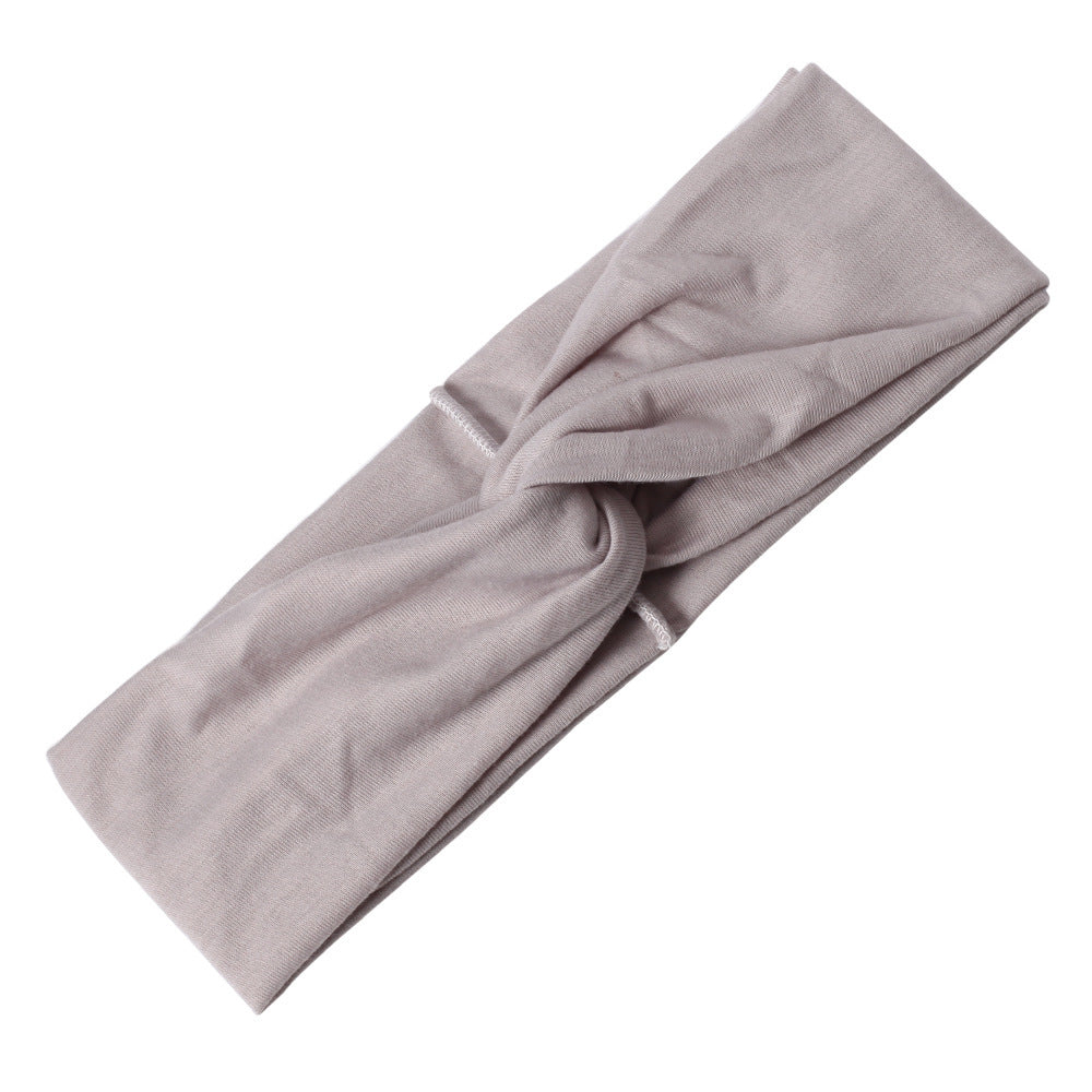 Cotton plain turban headband