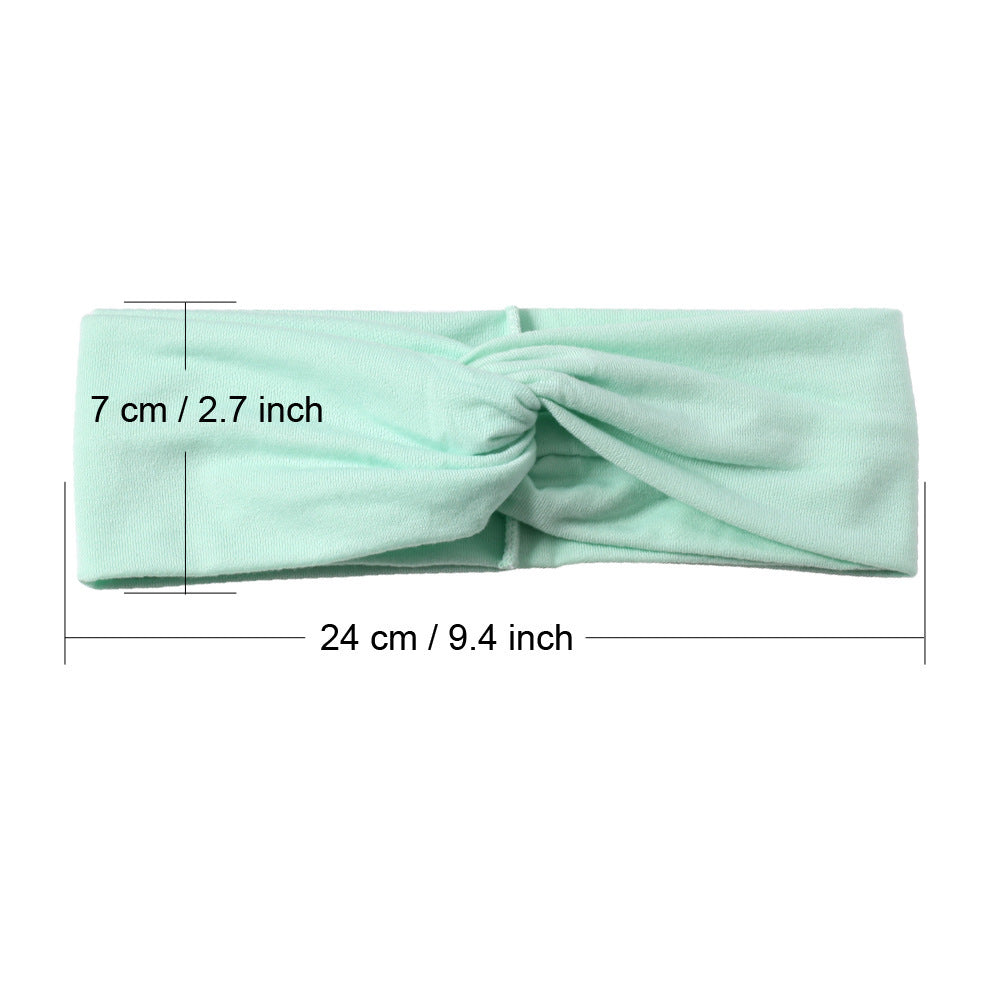 Cotton plain turban headband