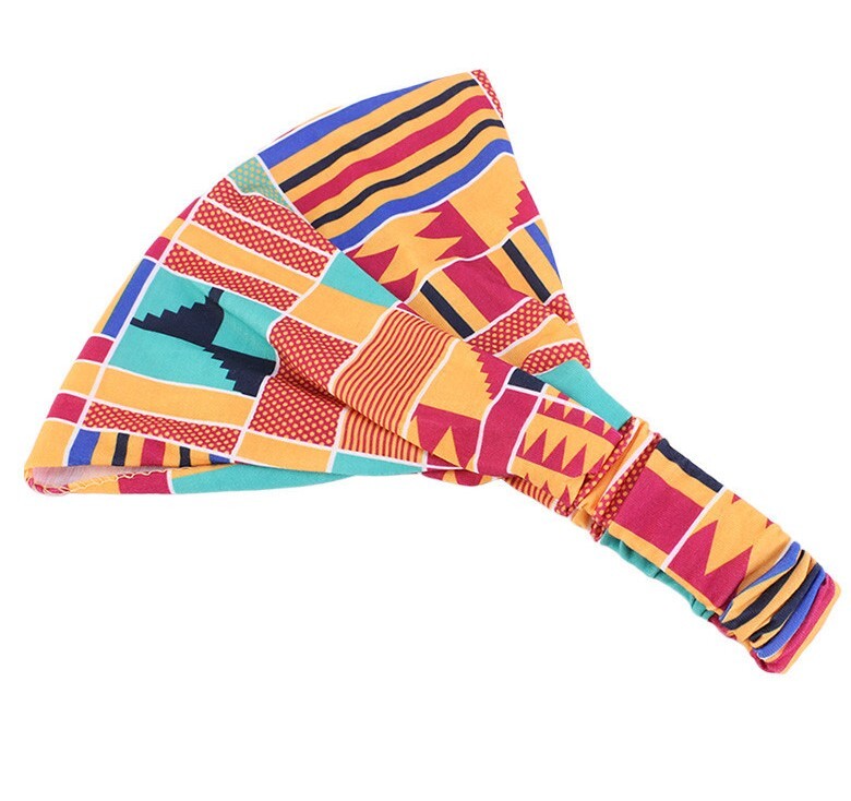 Geometric Patterns multi-coloured bandanna headband