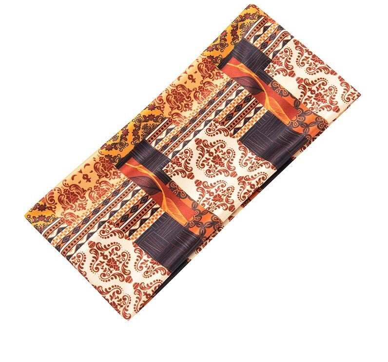 Multi-coloured leopard floral loop hair band