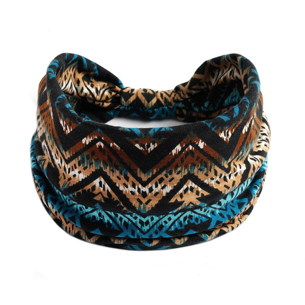 2-way multi-coloured bandanna headband