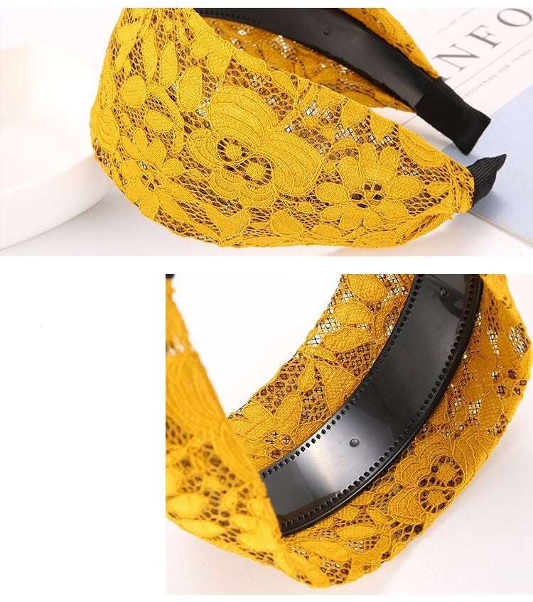 7cm wide lace headband