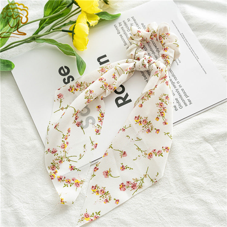 Chiffon scrunchies with scarf