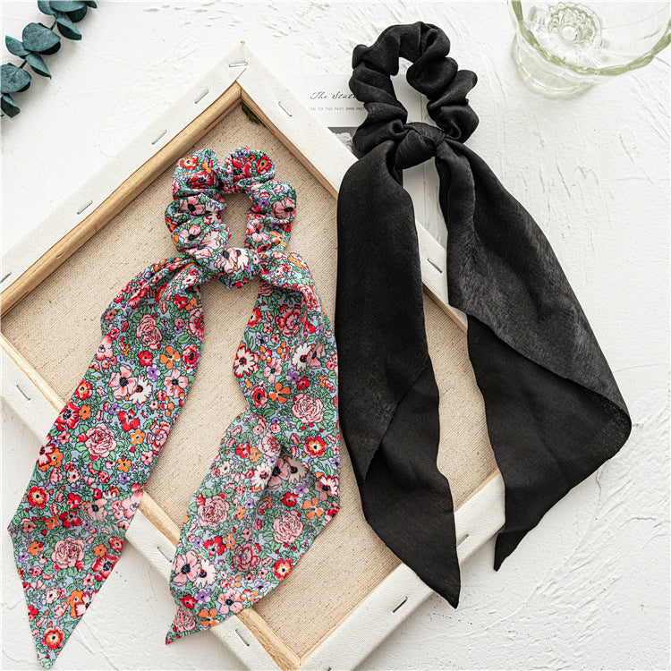 Chiffon scrunchies with scarf