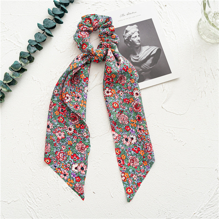 Chiffon scrunchies with scarf