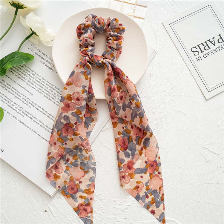 Chiffon scrunchies with scarf