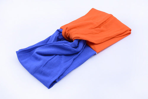 Twist-colour cotton turban headband
