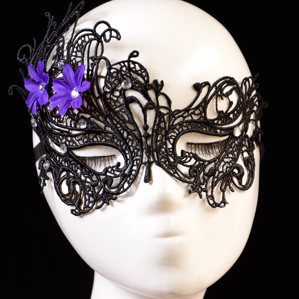 Jewelry lace eye mask