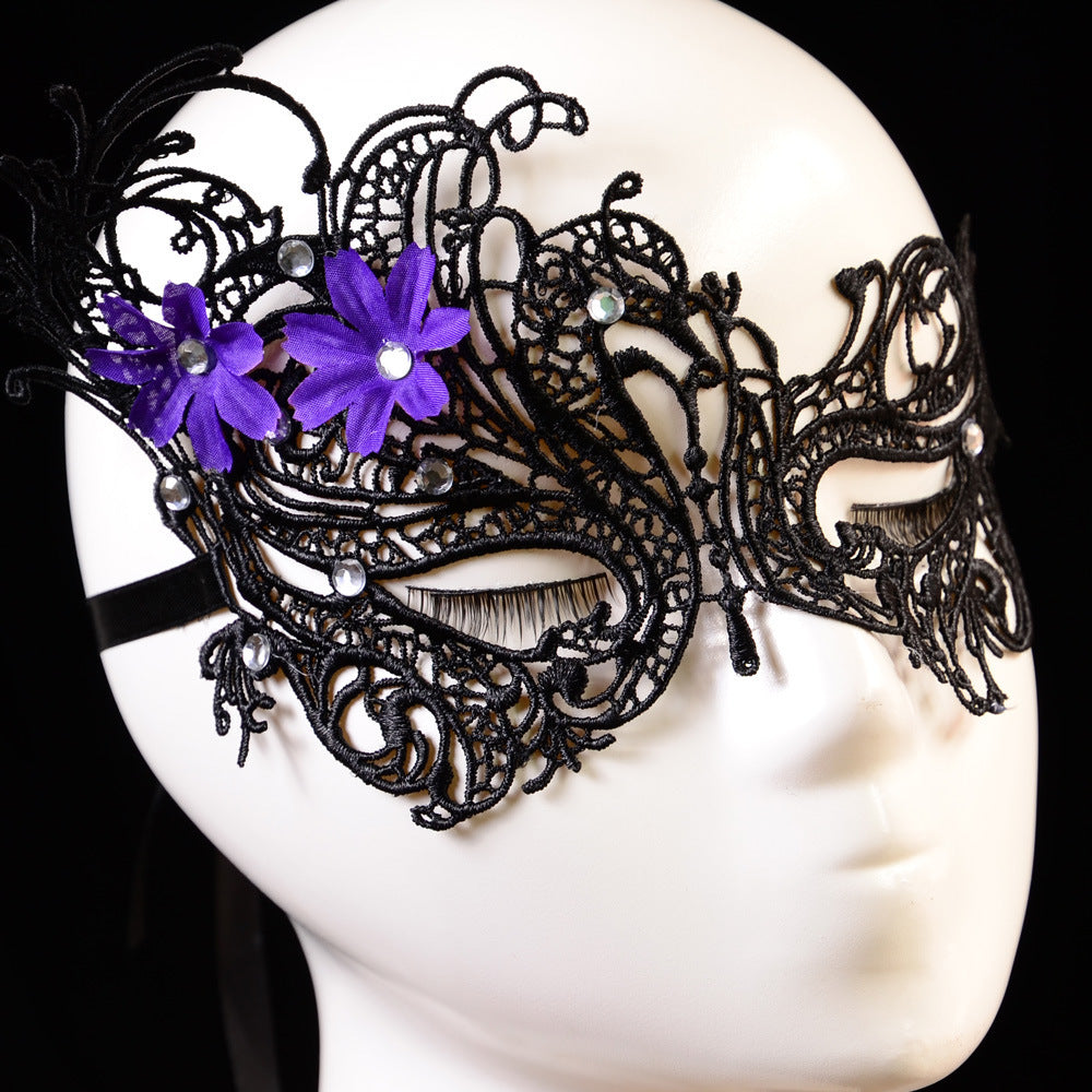 Jewelry lace eye mask