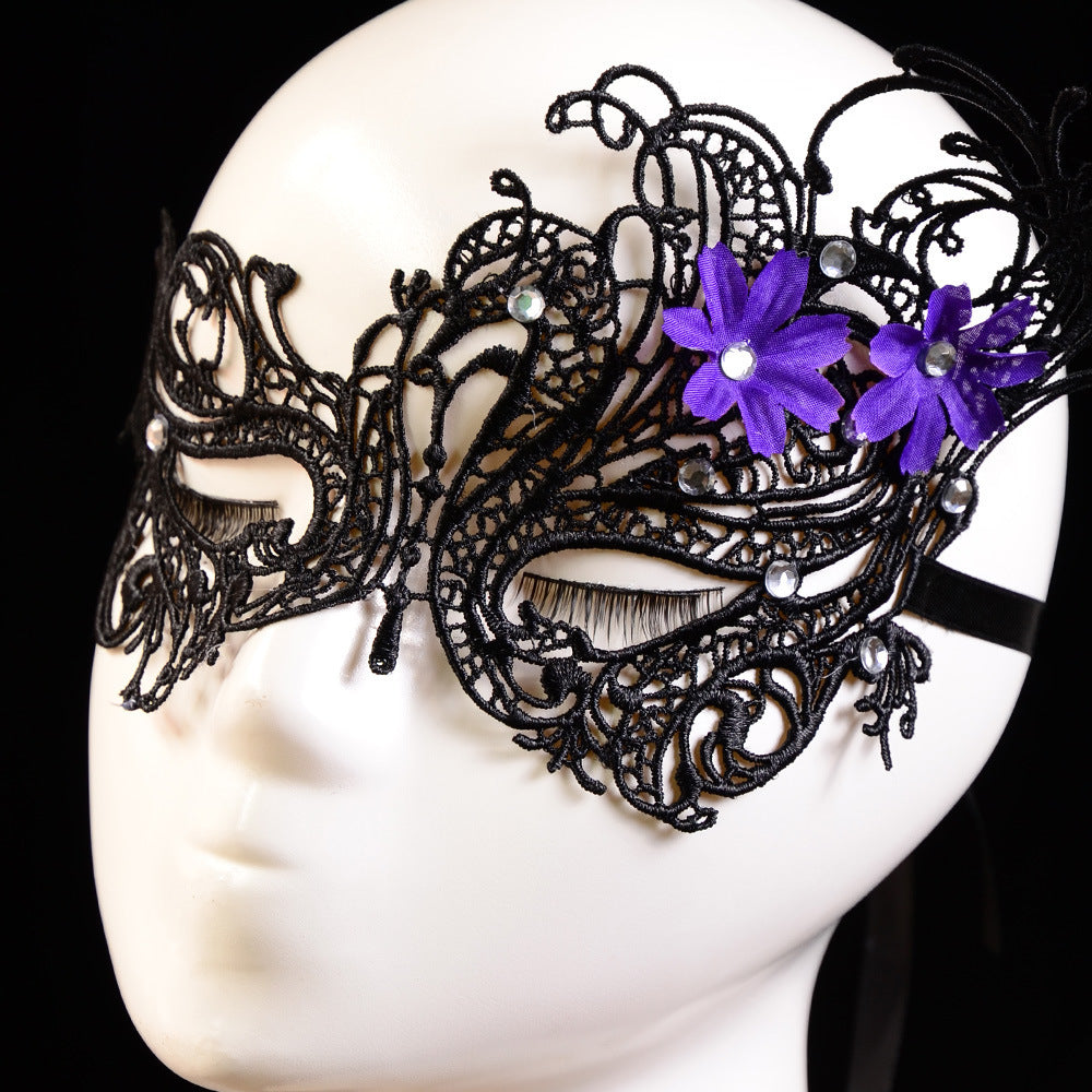 Jewelry lace eye mask