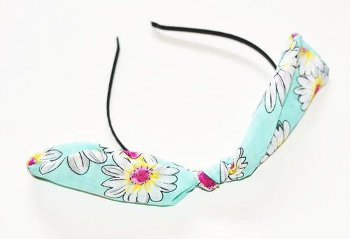 Chiffon flowers bow knot headband
