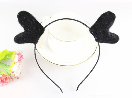 Fluffy reindeer ears headband