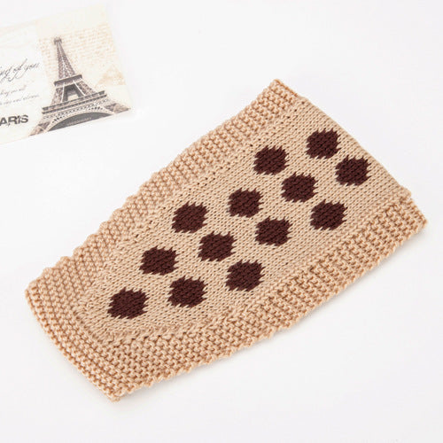 Lovely dots crochet headband