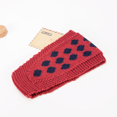 Lovely dots crochet headband