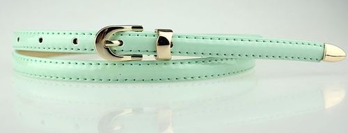 Solid colour thin belt