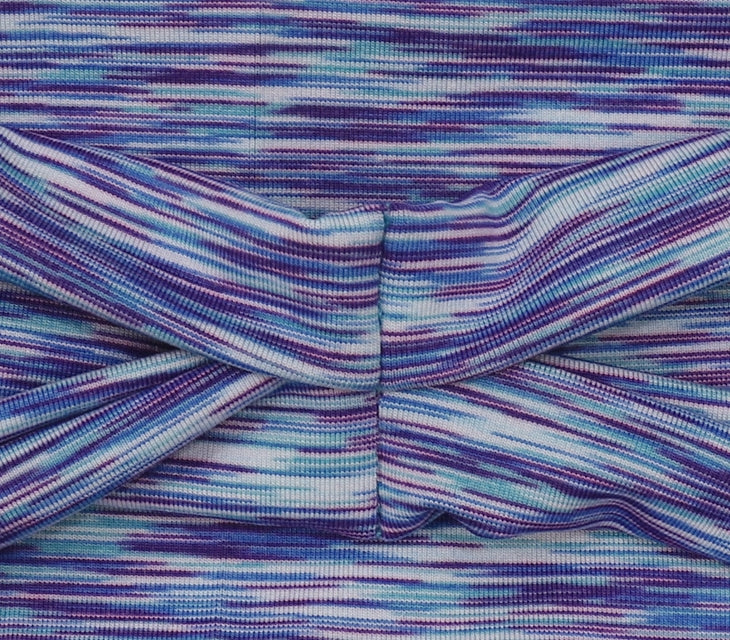 Multi-coloured sporty bandanna headband