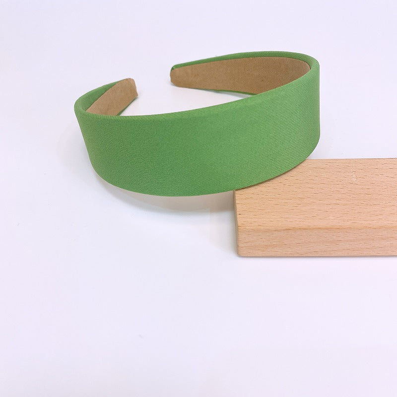 4cm matte satin headband