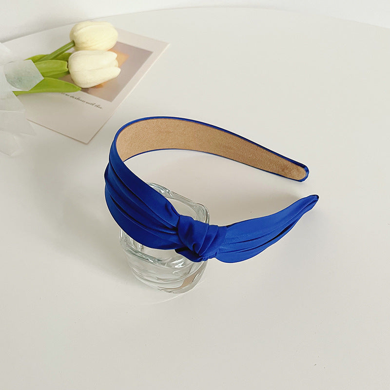 Premium silky chiffon side knotted headband