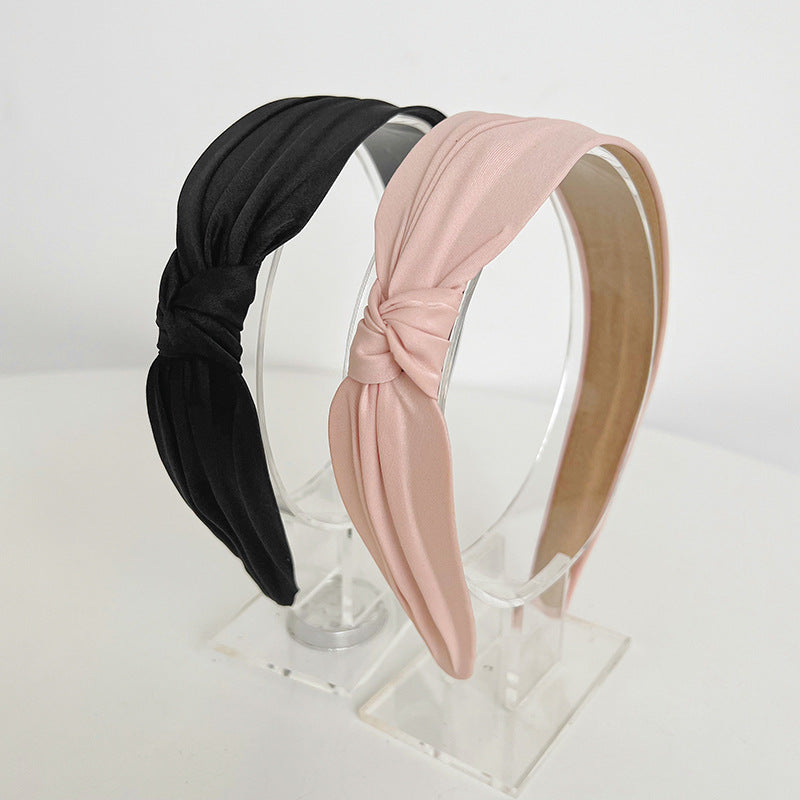 Premium silky chiffon side knotted headband