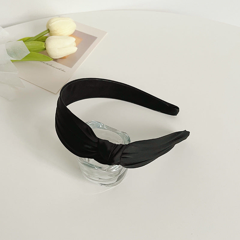 Premium silky chiffon side knotted headband