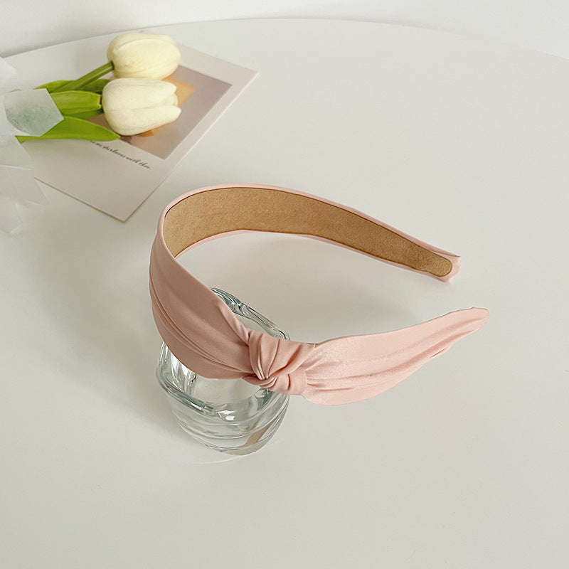 Premium silky chiffon side knotted headband