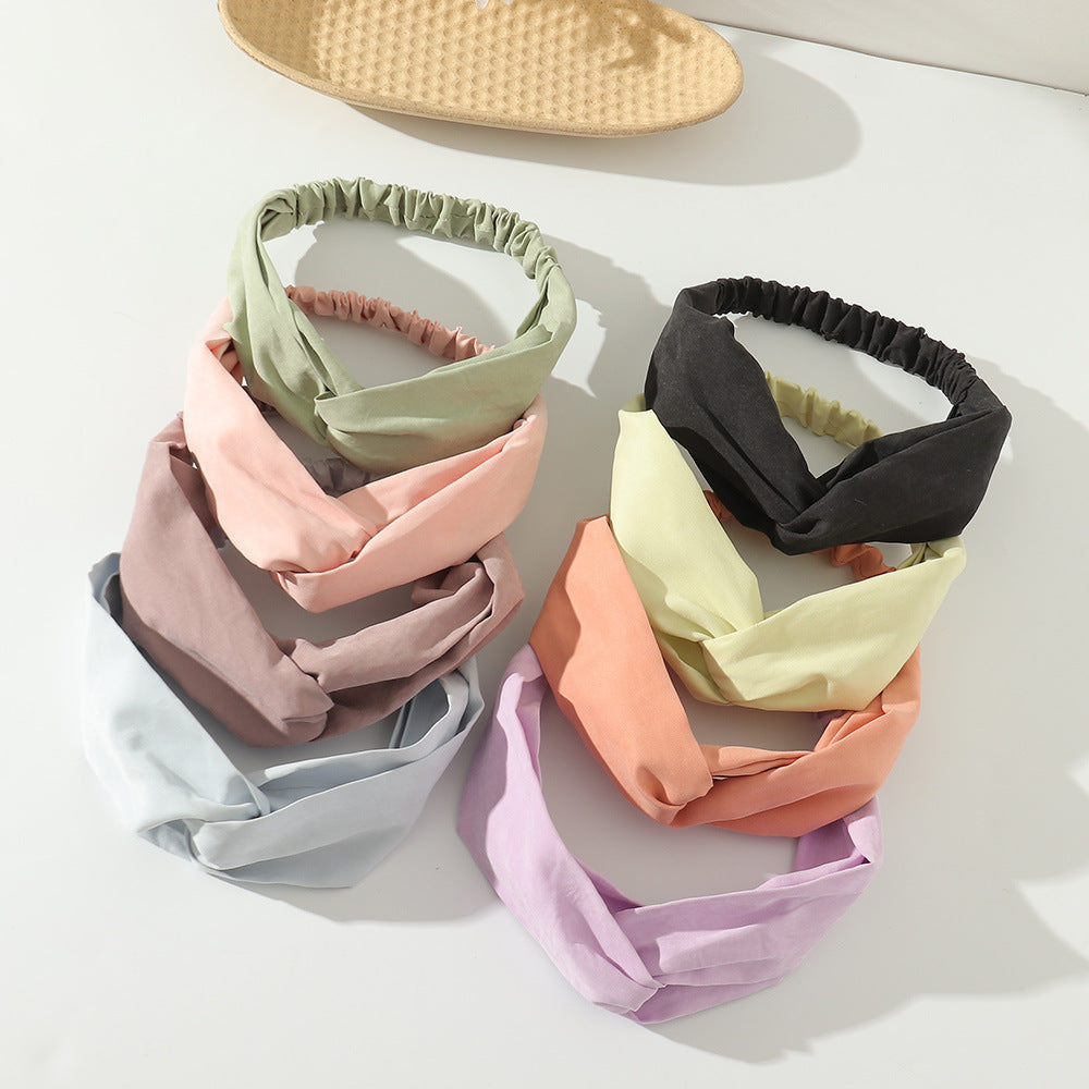 Smooth suede elastic headband