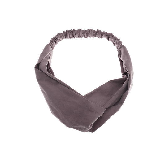 Smooth suede elastic headband