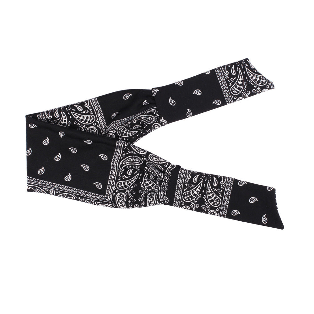 Printed cotton bandanna head scarf