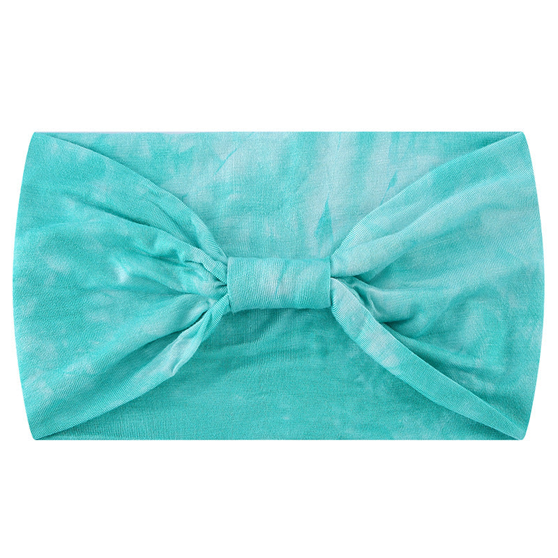 Super soft tie dye print knotted bandanna headband