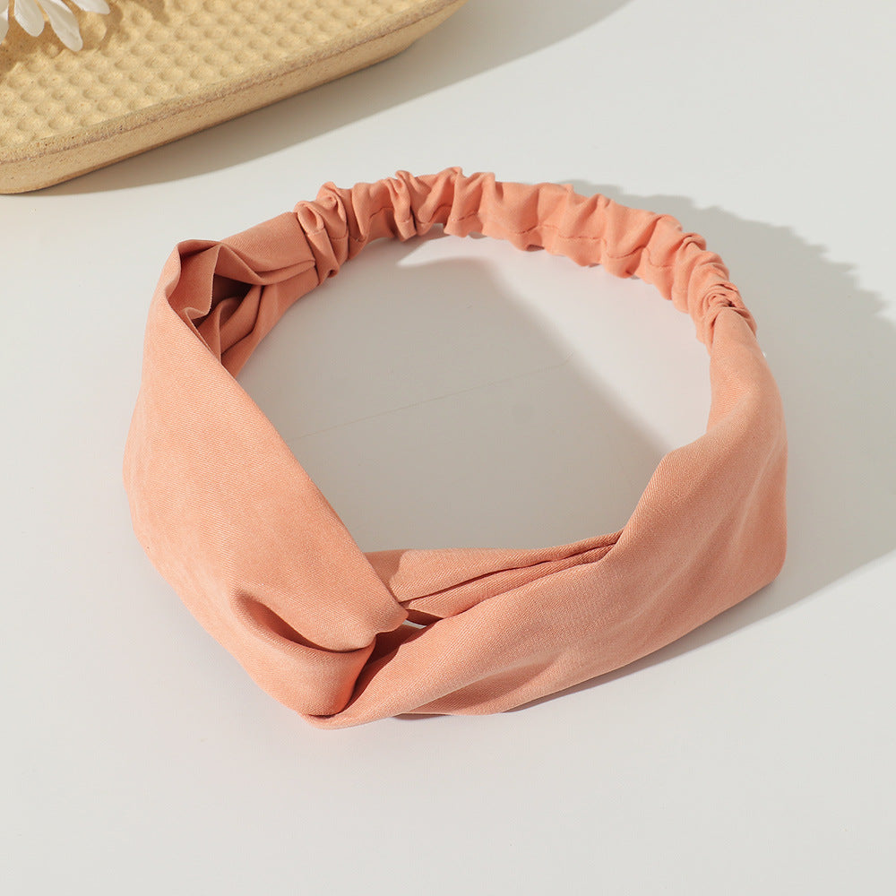 Smooth suede elastic headband