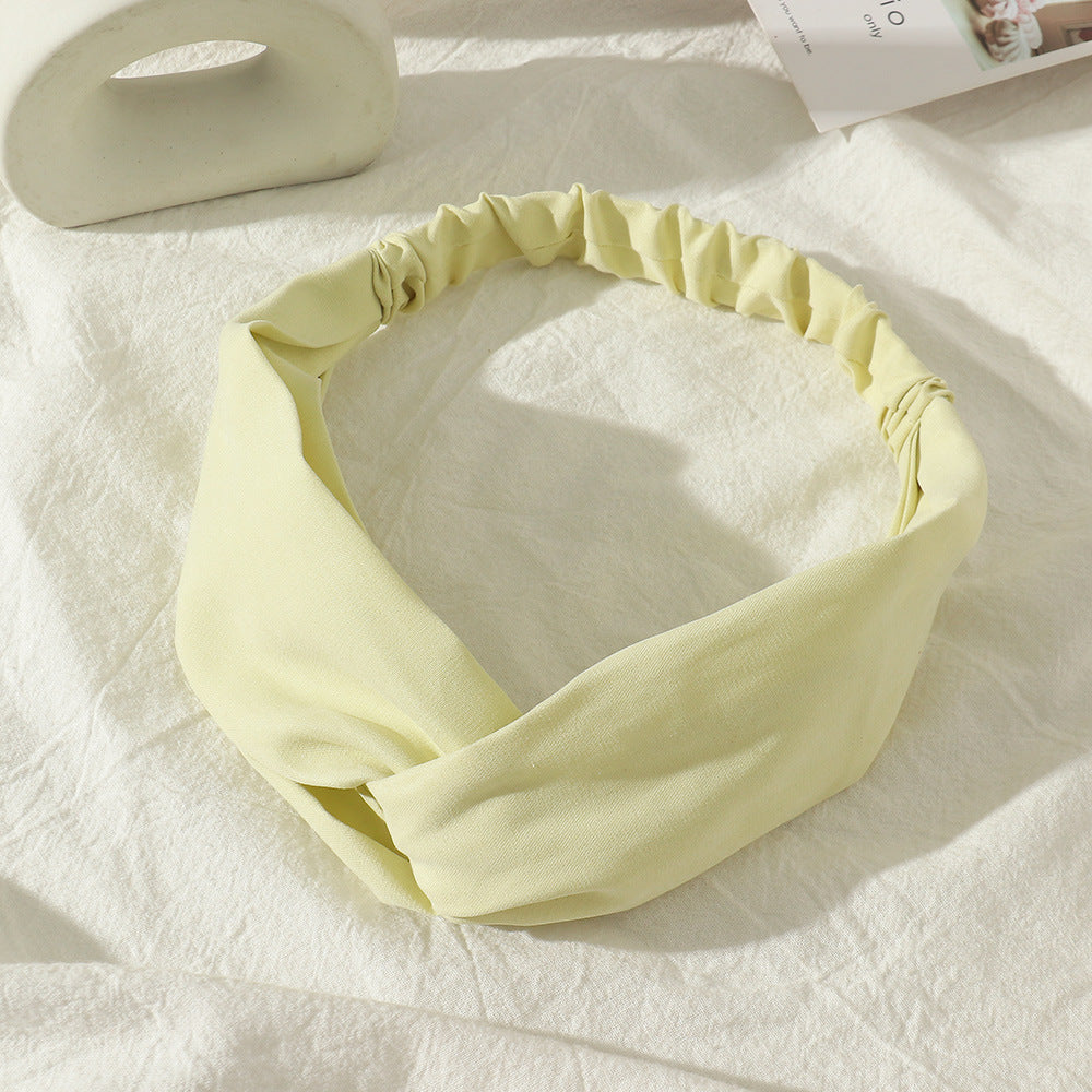 Smooth suede elastic headband