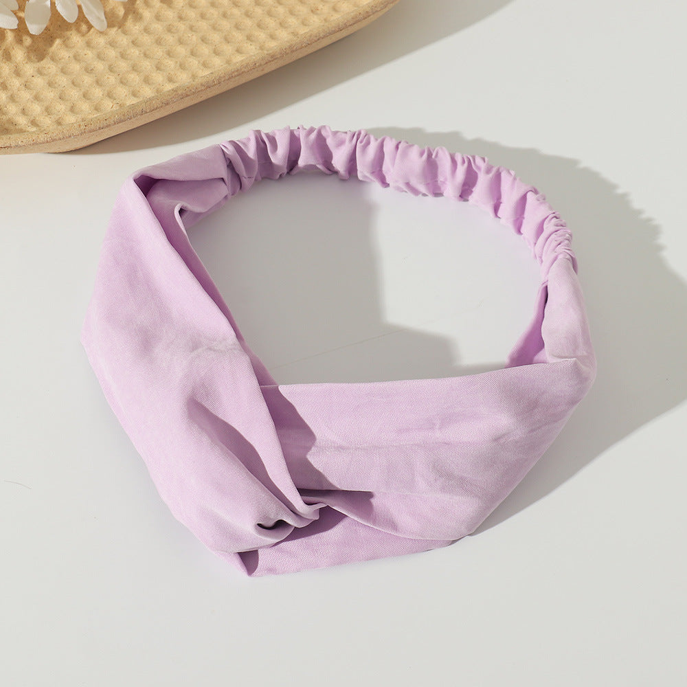 Smooth suede elastic headband