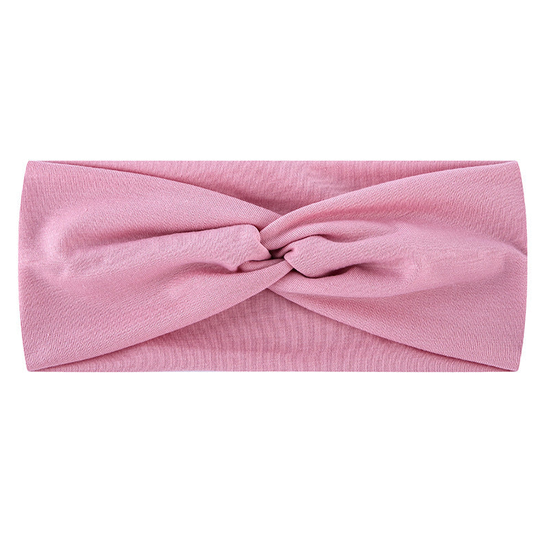 Twist front plain cotton thin headband