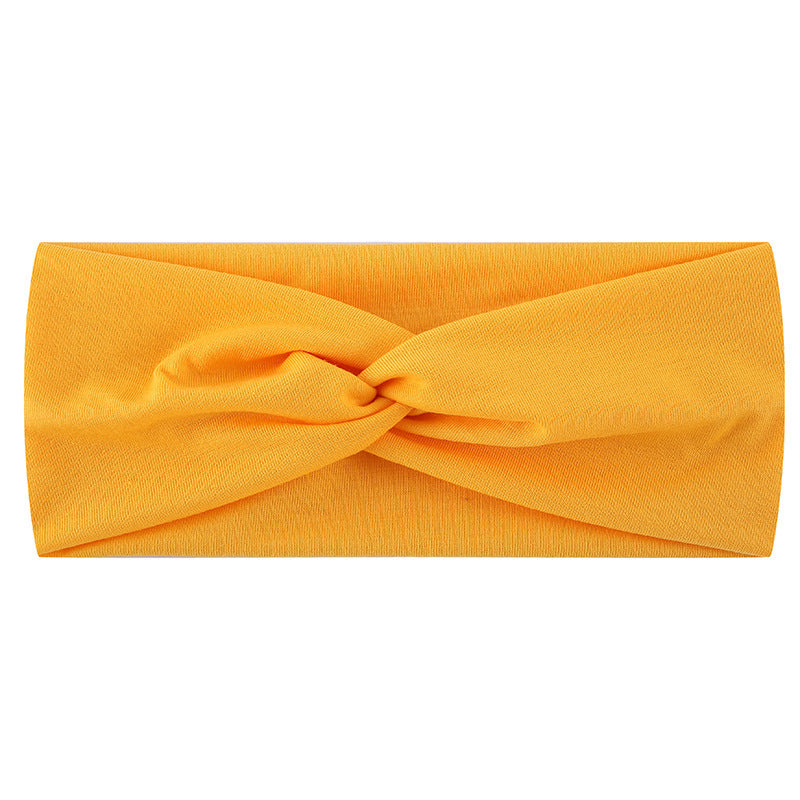 Twist front plain cotton thin headband