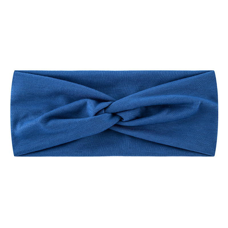 Twist front plain cotton thin headband
