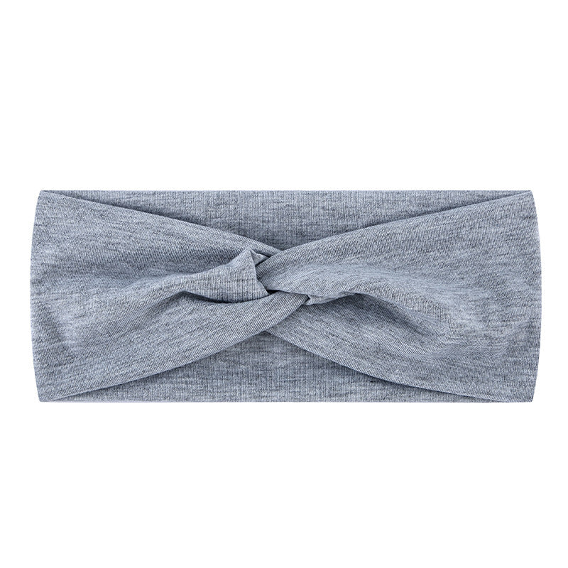 Twist front plain cotton thin headband